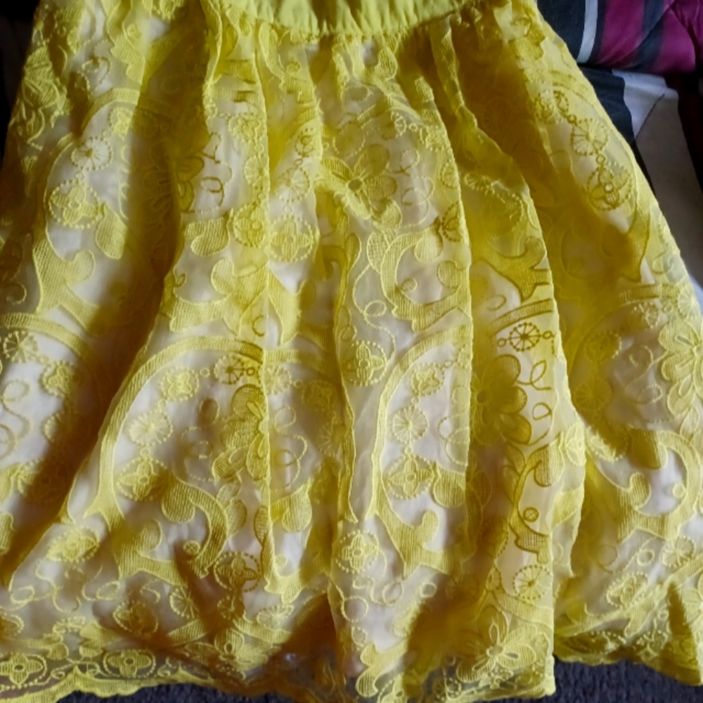 NEW! Cutie lace/chiffon style mid/cocktail length skirt! Brand new!